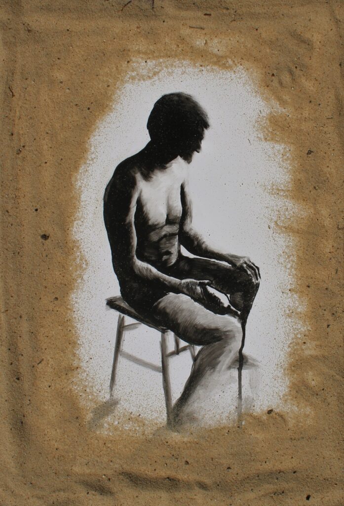 Obraz tempera na papierze, autor: Wojciech Stachura