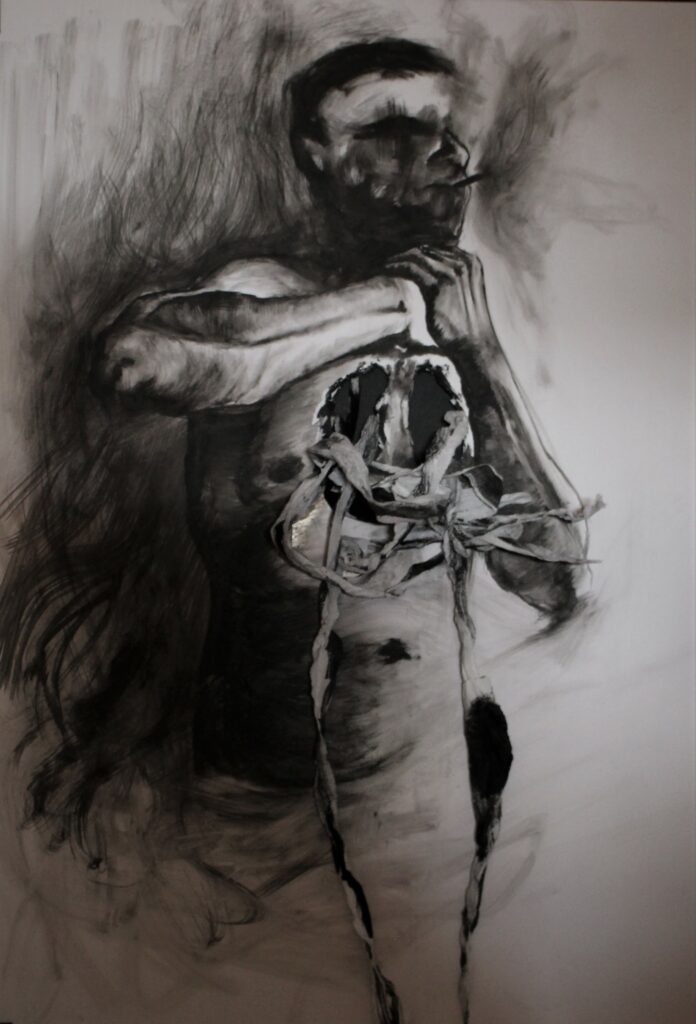 Obraz tempera na papierze, autor: Wojciech Stachura