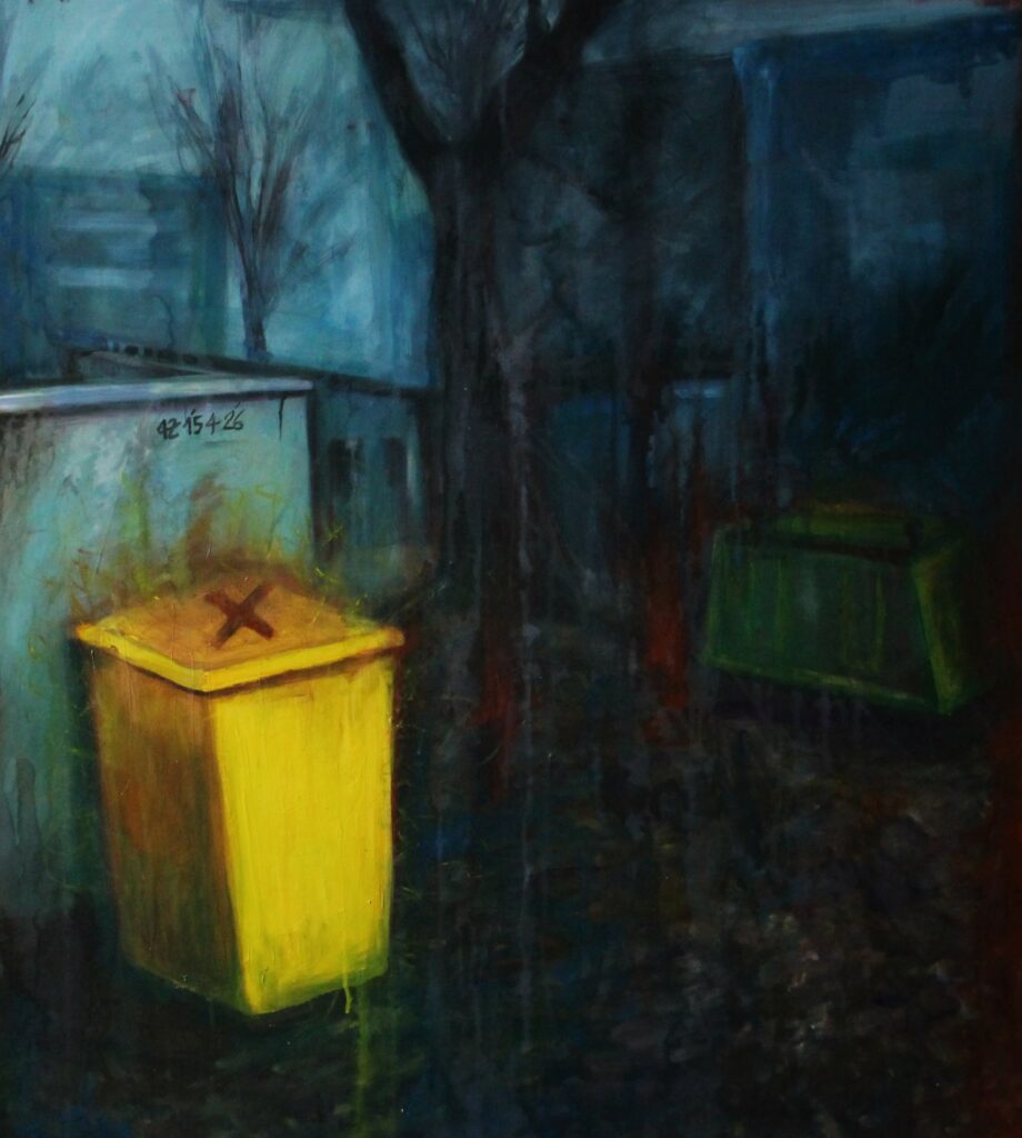 Obraz olej na płótnie-papier tempera, autor: Wojciech Stachura