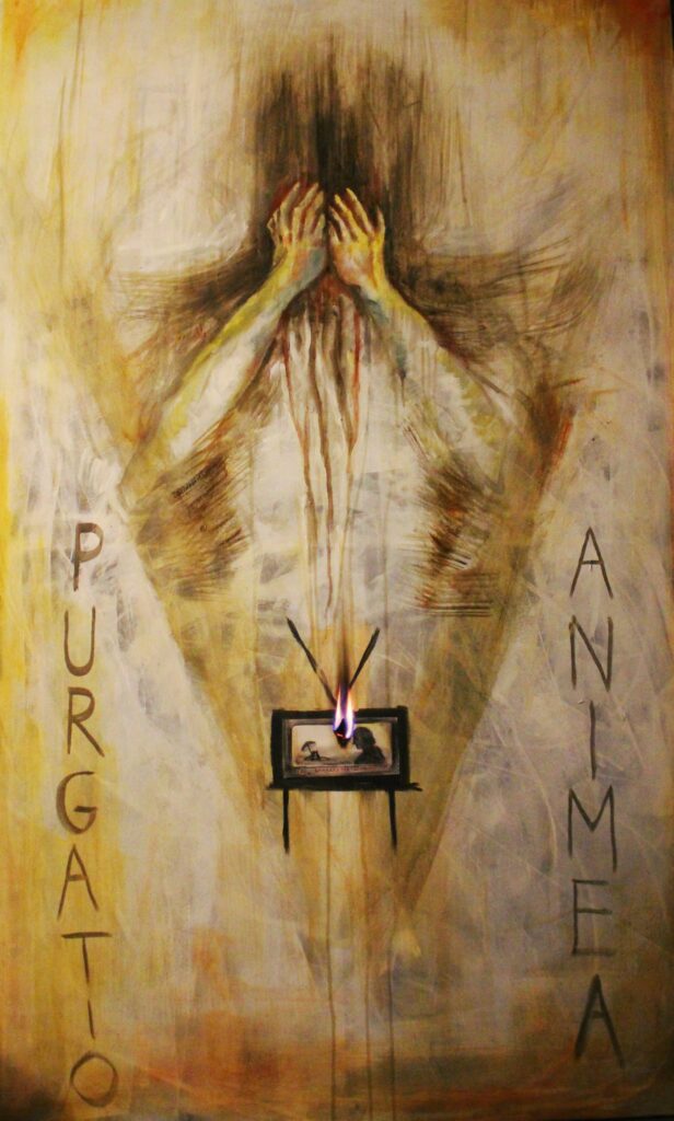 Obraz olej na płótnie-papier tempera, autor: Wojciech Stachura