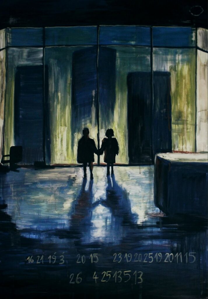 Obraz olej na płótnie-papier tempera, autor: Wojciech Stachura